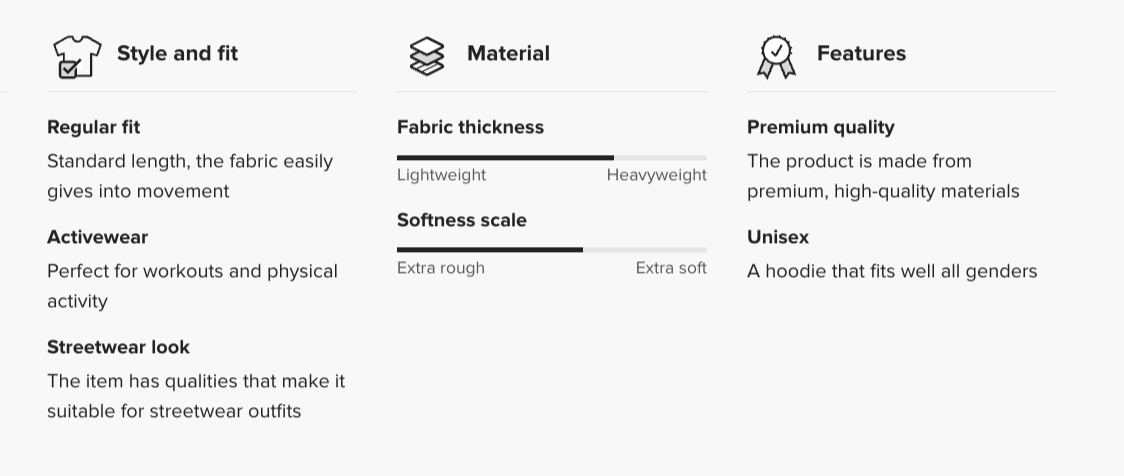 Under Armour Sweatshirt specifications