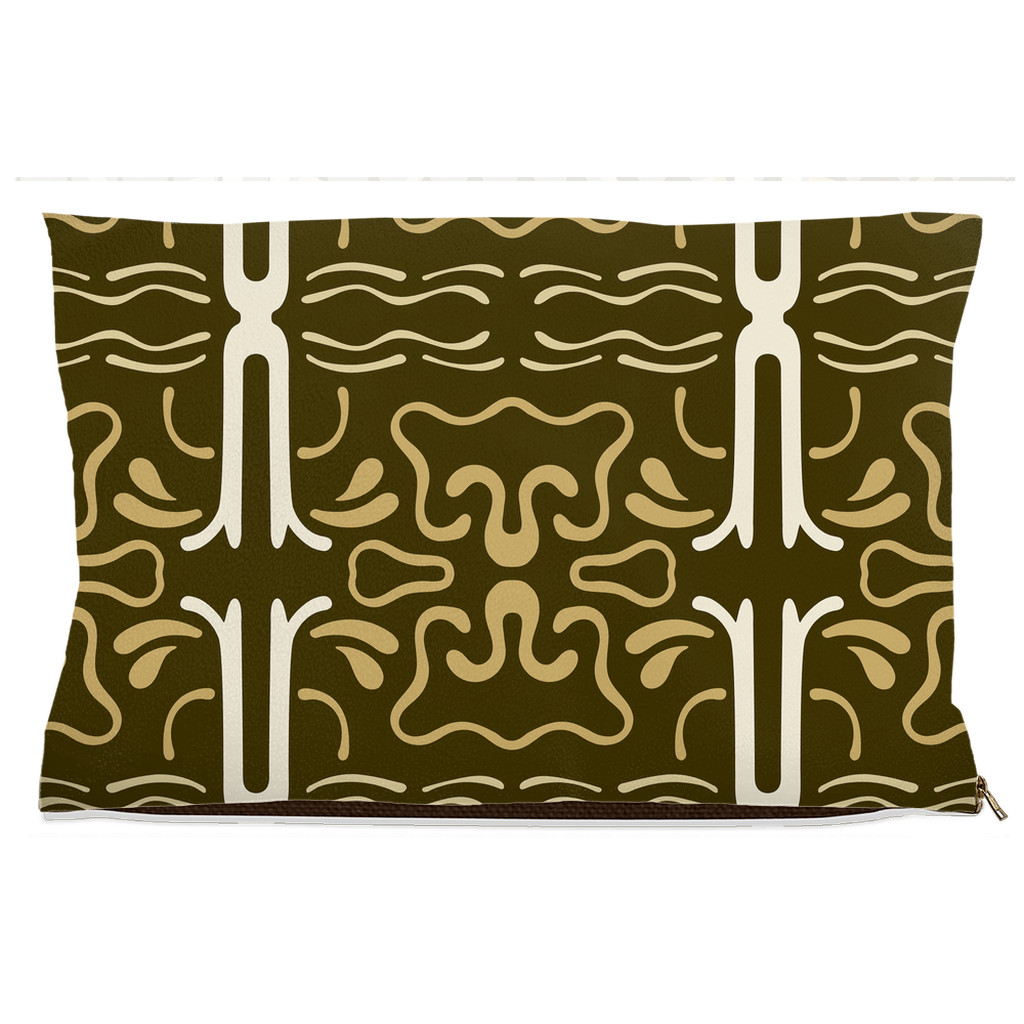 DogBed-Fleece-18x28-20251103205005810-Earth-toned pet bed with abstract tan and cream geometric pattern