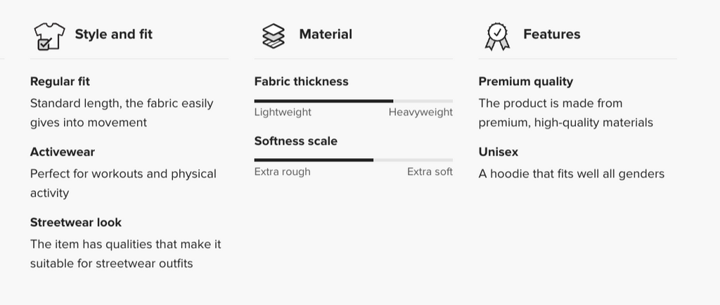 Under Armour Sweatshirt specifications