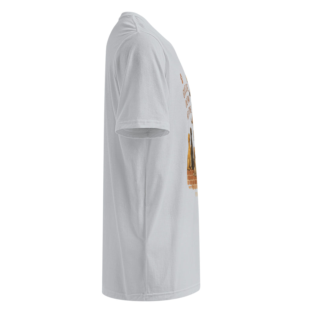 Right side view of light gray Under Armour Pets N’ Faith Performance T-Shirt without sleeve logo visible