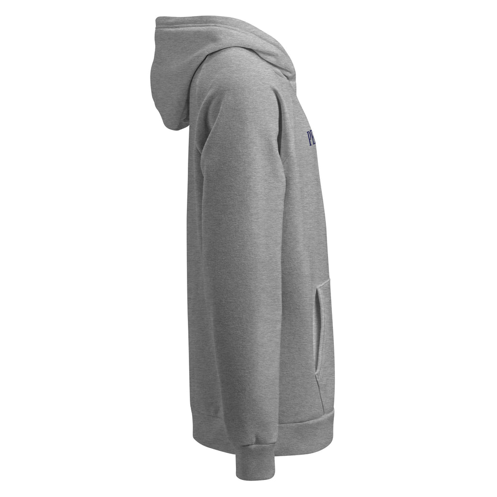 Side view – Right profile of Under Armour Pets N’ Faith Hoodie without sleeve logo visible